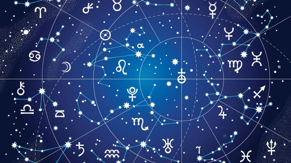 XII Constellations of Zodiac (Ultraviolet Blueprint version)
