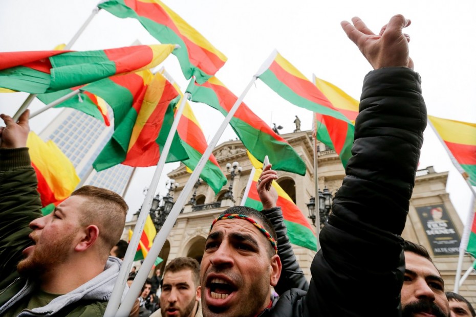 Kurdish community celebrate 'Newroz' in Frankfurt Main