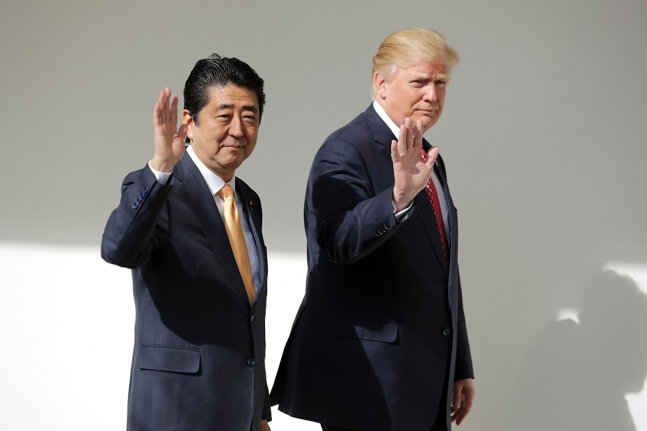 President Trump Holds Joint Press Conference With Japan Prime Minister Shinzo Abe