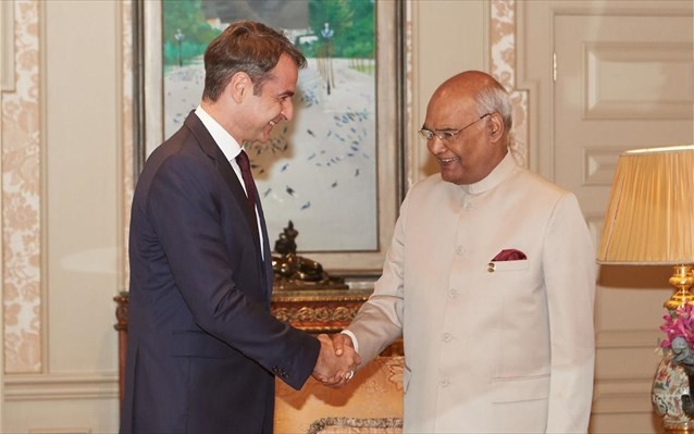 Με τον πρόεδρο της Ινδίας συναντήθηκε ο Μητσοτάκης