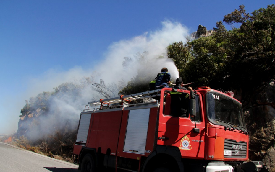 Πυρκαγιά στο Ηράκλειο Κρήτης, στην περιοχή Πρινιάς
