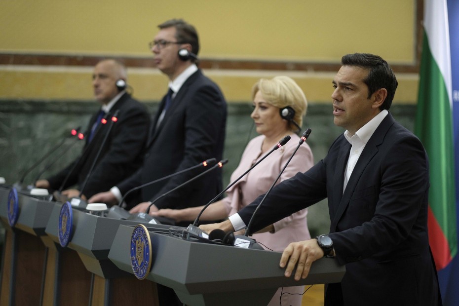 Ο Τσίπρας στη Σύνοδο Κορυφής Ελλάδας-Βουλγαρίας-Ρουμανίας-Σερβίας
