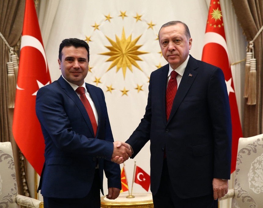 Ερντογάν: Παραμένουμε στο πλευρό της ΠΓΔΜ για την ένταξη σε ΝΑΤΟ και ΕΕ