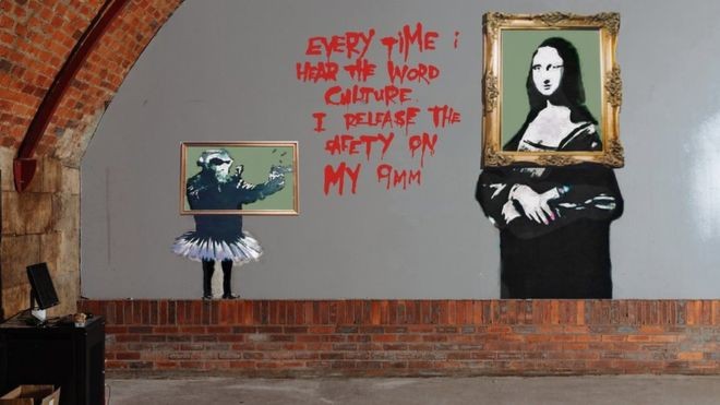 Καλλιτέχνης του δρόμου θα βάψει πάνω σε έργο του Banksy