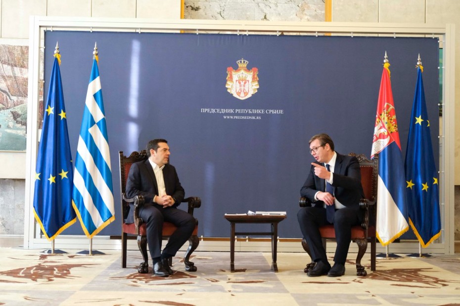 Νέα έμφαση από Τσίπρα στη συμφωνία των Πρεσπών - Συνάντηση με τον Σέρβο πρόεδρο