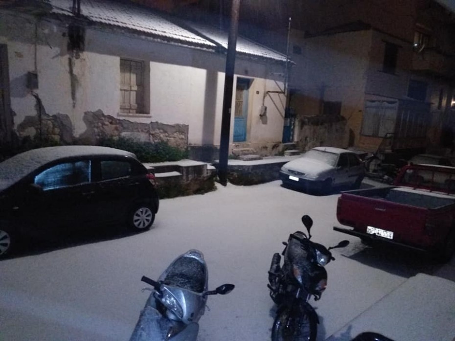 Κλειστά σήμερα σχολεία στην Κρήτη λόγω χιονοπτώσεων