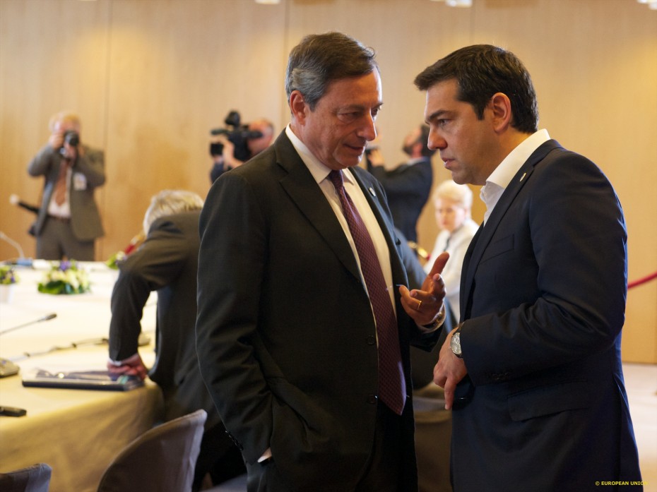 Η ΕΚΤ δεν μπορεί να αγοράσει ελληνικά ομόλογα, τόνισε ο Ντράγκι