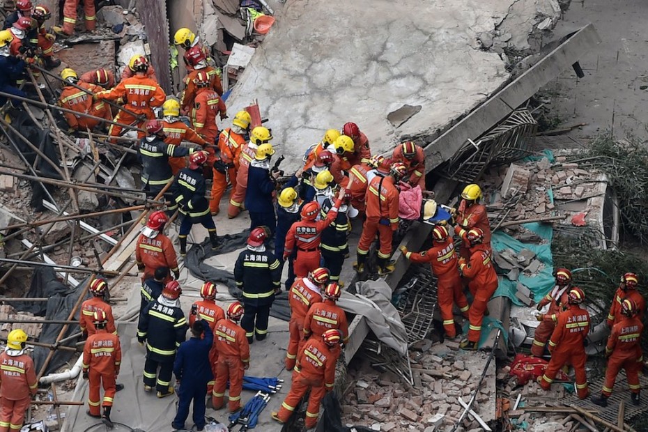 Επτά νεκροί από κατάρρευση κτηρίου στη Σαγκάη