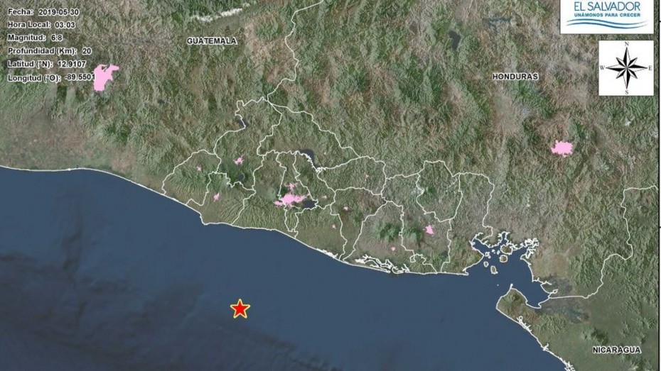 Σεισμός 6,8 Ρίχτερ κοντά στο Σαλβαδόρ - Προειδοποίηση για τσουνάμι
