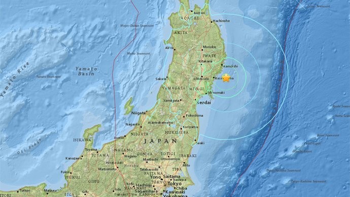 Λήξη συναγερμού για τσουνάμι στην Ιαπωνία μετά το σεισμό