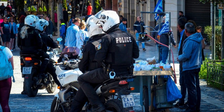Εντείνεται η παρουσία της αστυνομίας στο κέντρο της Αθήνας