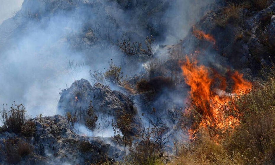 Στάχτη κι αποκαϊδια στο Ρέθυμνο - Υπό έλεγχο η φωτιά στην περιοχή Λευκόγεια