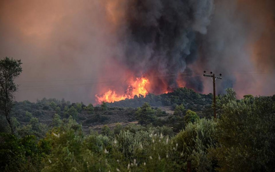 Νέα πυρκαγιά στη Ζάκυνθο, στο χωριό Μαριές