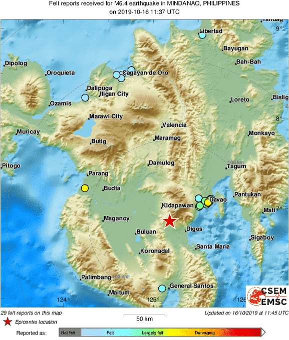 Σεισμός 6,5 Ρίχτερ στις Φιλιππίνες