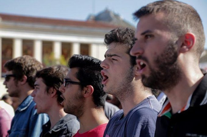 Ένας φοιτητής τραυματίας από το συλλαλητήριο στο κέντρο της Αθήνας