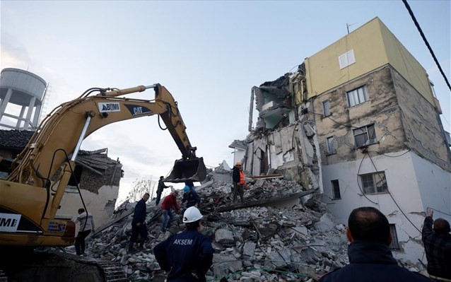 Η Γαλλία στέλνει 100 διασώστες για το σεισμό στην Αλβανία