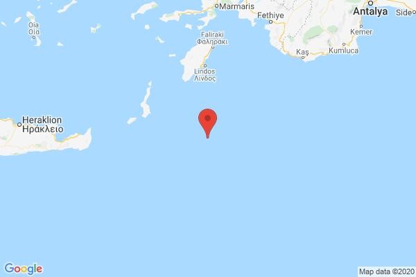 Δύο σεισμοί πάνω από τα 5 Ρίχτερ κοντά στην Κάρπαθο