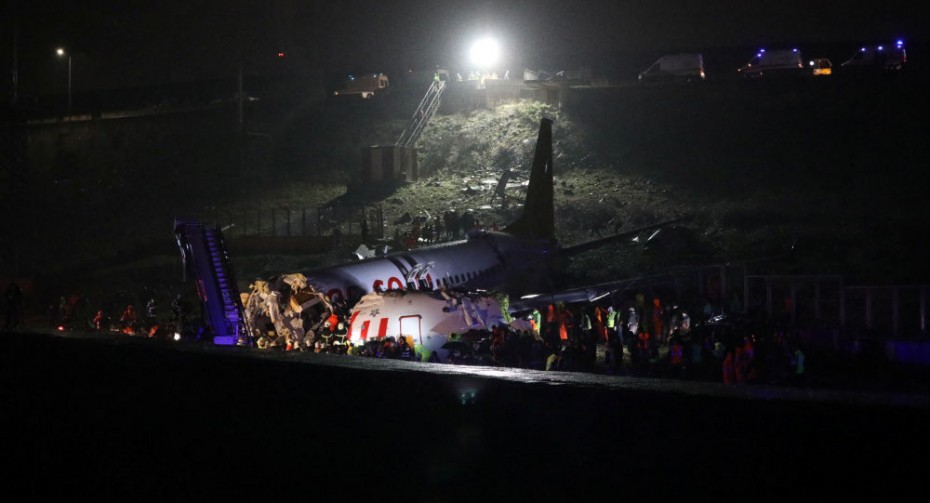 Κωνσταντινούπολη: Τουλάχιστον 52 τραυματίες από τη συντριβή του αεροσκάφους