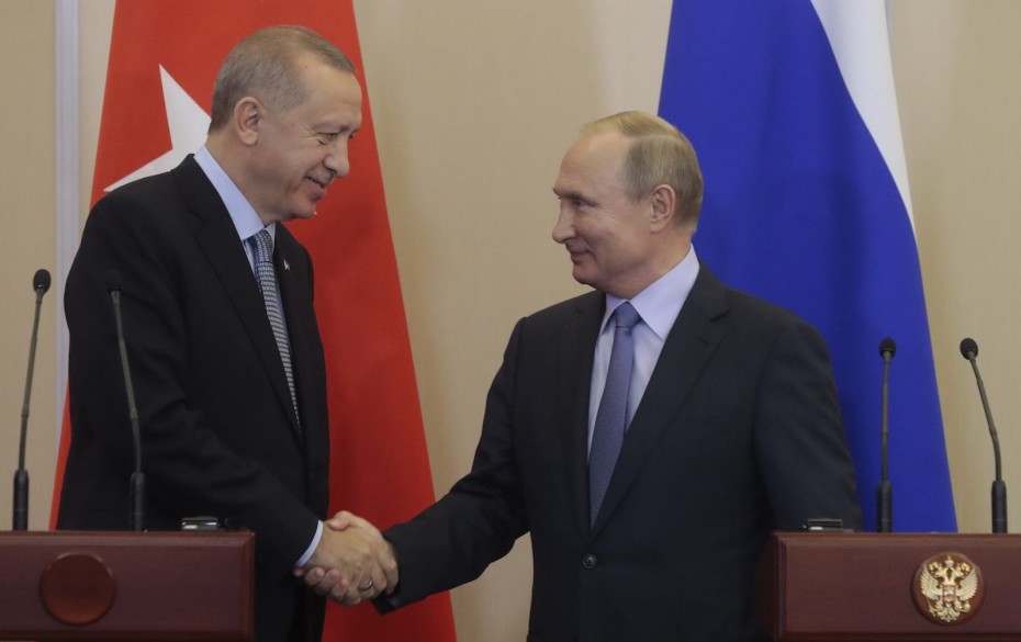 Επικοινωνία Πούτιν με Ερντογάν για τη Συρία