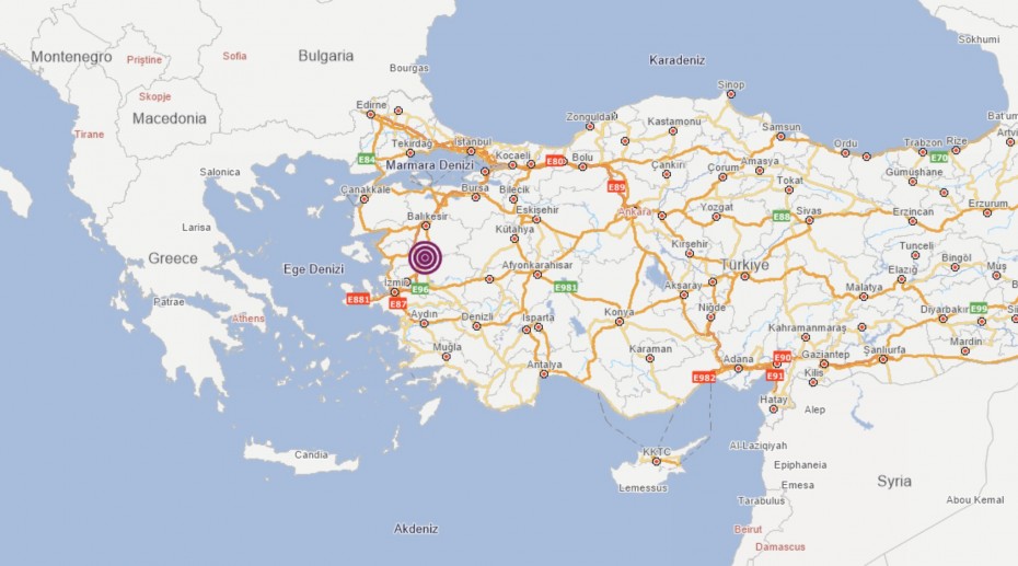 Σεισμός 5,2 στα δυτικά της Τουρκίας - Αισθητός και στο Αιγαίο