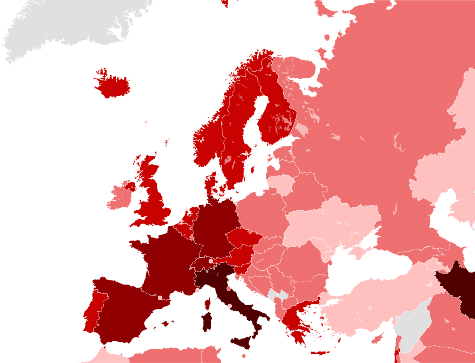Η Ευρώπη το επίκεντρο της πανδημίας του κοροναϊού - Πάνω από 5.000 οι νεκροί