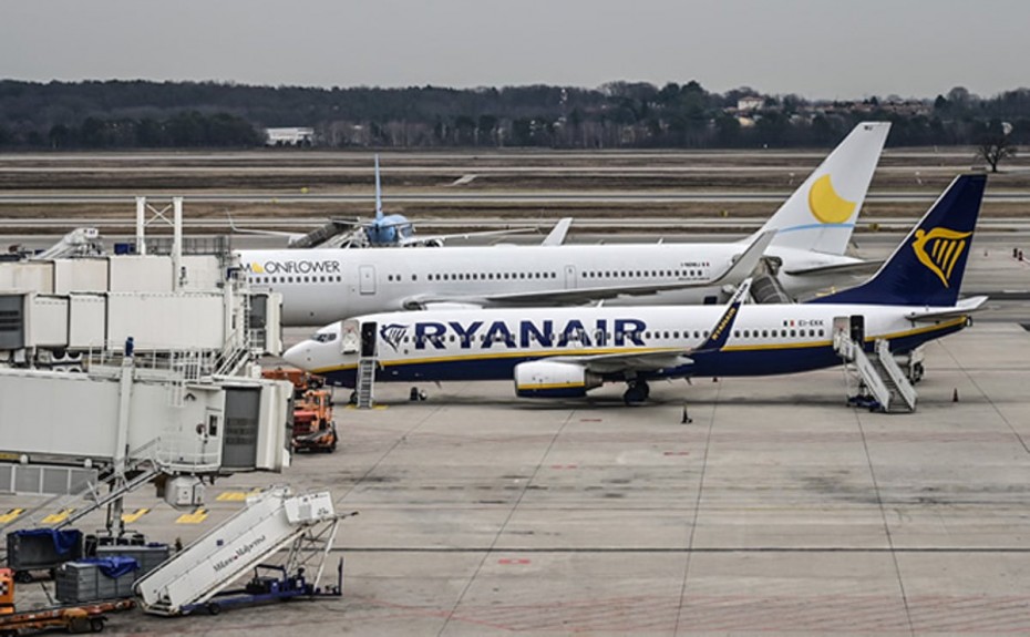 Η Ryanair σταματά κάθε πτήση από και προς Ιταλία λόγω του κοροναϊού