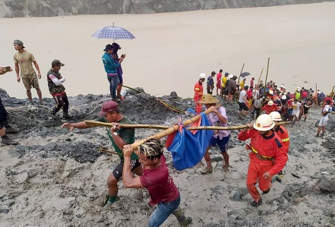 Πάνω από 140 νεκροί από κατολίσθηση σε ορυχείο νεφρίτη στη βόρεια Μιανμάρ