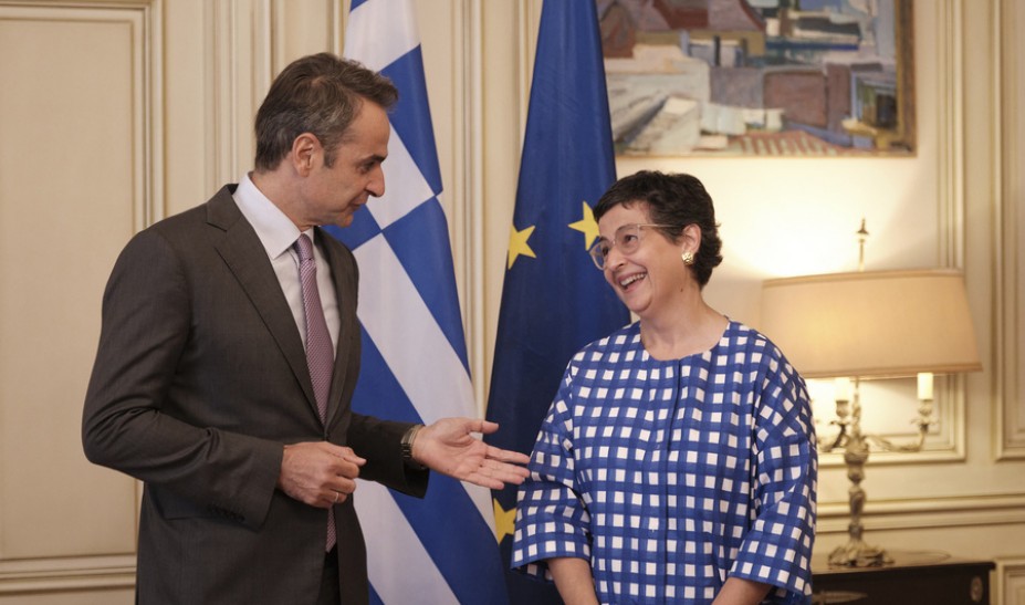 Τα ελληνοτουρκικά στη συνάντηση Μητσοτάκη με την Ισπανίδα ΥΠΕΞ