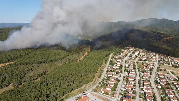Ισχυρή πυρκαγιά στις Σάπες Ροδόπης - Εντολή εκκένωσης οικισμού