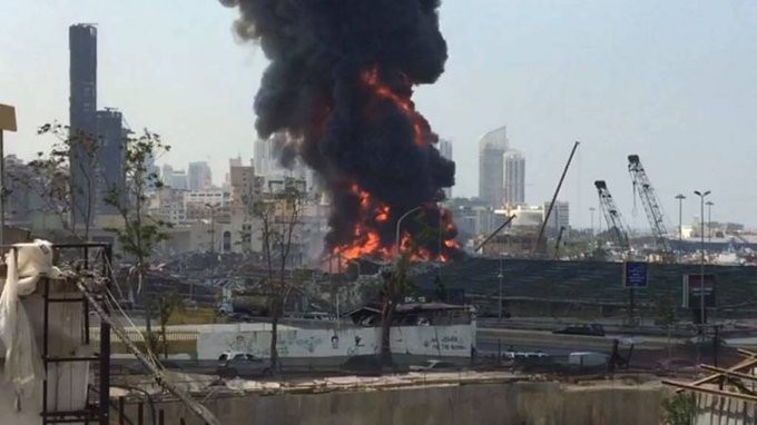 Νέα μεγάλη πυρκαγιά ξέσπασε στη Βηρυτό του Λιβάνου