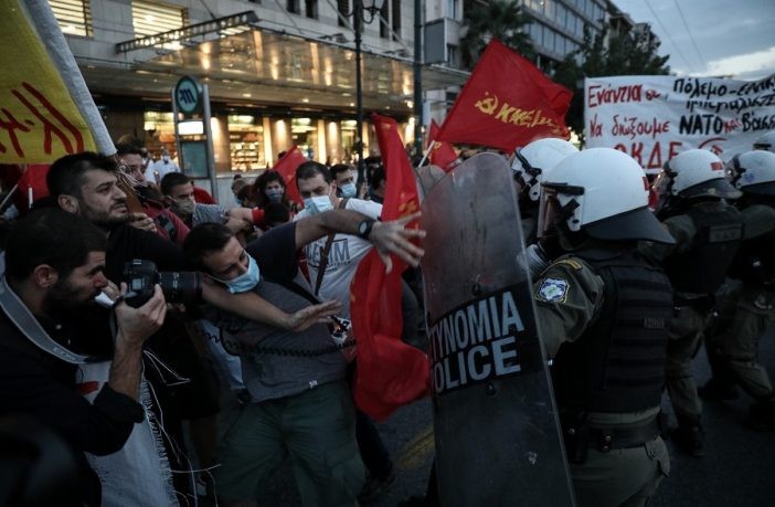 Ένταση σε διαδηλώσεις κατά της παρουσίας Πομπέο στην Ελλάδα
