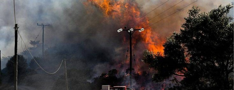 Θήβα: Φωτιά σε δασική έκταση στην Ενότητα Βαγίων