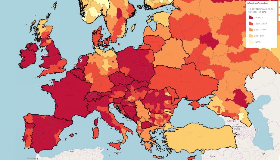Τρομαχτικοί οι αριθμοί για την εξάπλωση του κορονοϊού στην Ευρώπη