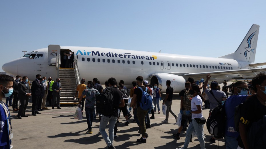 Πτήση με 147 πρόσφυγες αναχώρησε από Μυτιλήνη για Γερμανία