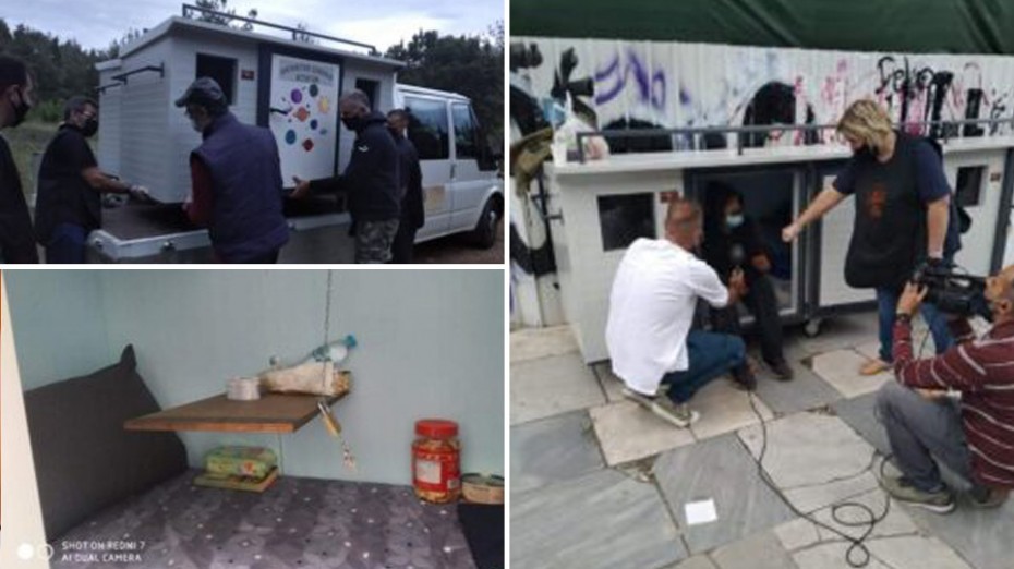 «Σπιτάκια» αστέγων κατασκευάζουν εθελοντές στη Θεσσαλονίκη