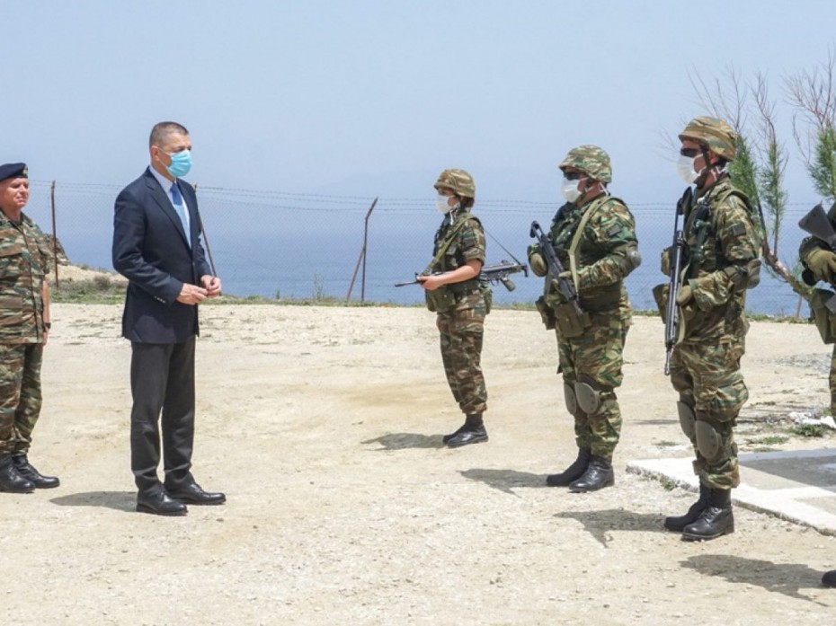 Επίσκεψη του υφυπουργού Εθνικής Άμυνας, Αλκ. Στεφανή, στη Λέσβο
