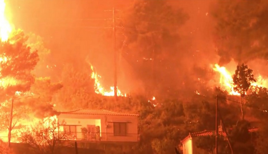 Πυρκαγιά στο Μετόχι Καρύστου Εύβοιας – Δεν κινδυνεύουν κατοικίες