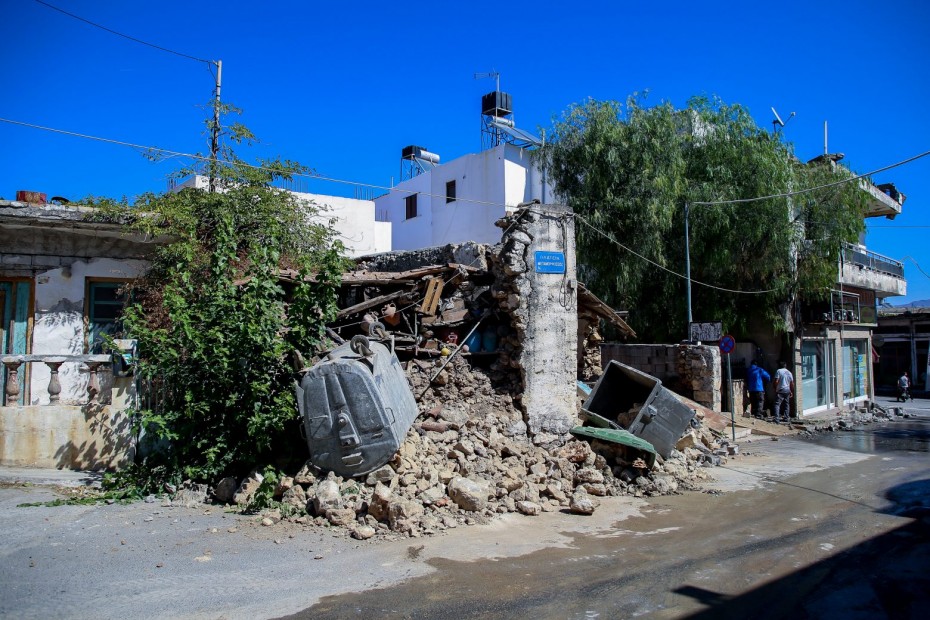 772 σπίτια μη κατοικήσιμα από τον σεισμό στην Κρήτη