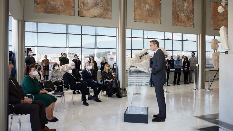 Κυρ. Μητσοτάκης: Ηχηρό μήνυμα επανένωσης η επιστροφή θραυσμάτων των Γλυπτών στο Μουσείο της Ακρόπολης