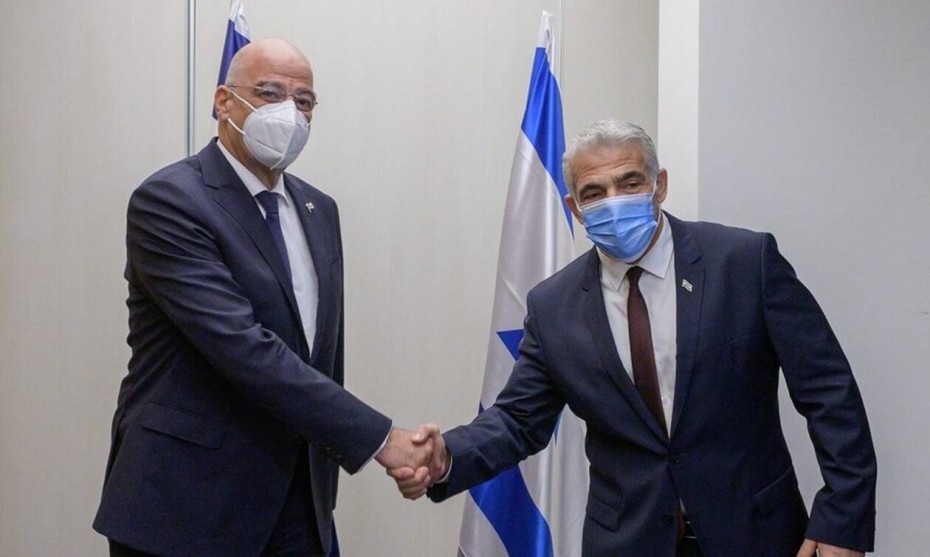 Ελλάδα - Ισραήλ: Σε καλό κλίμα η συνάντηση Δένδια - Λαπίντ