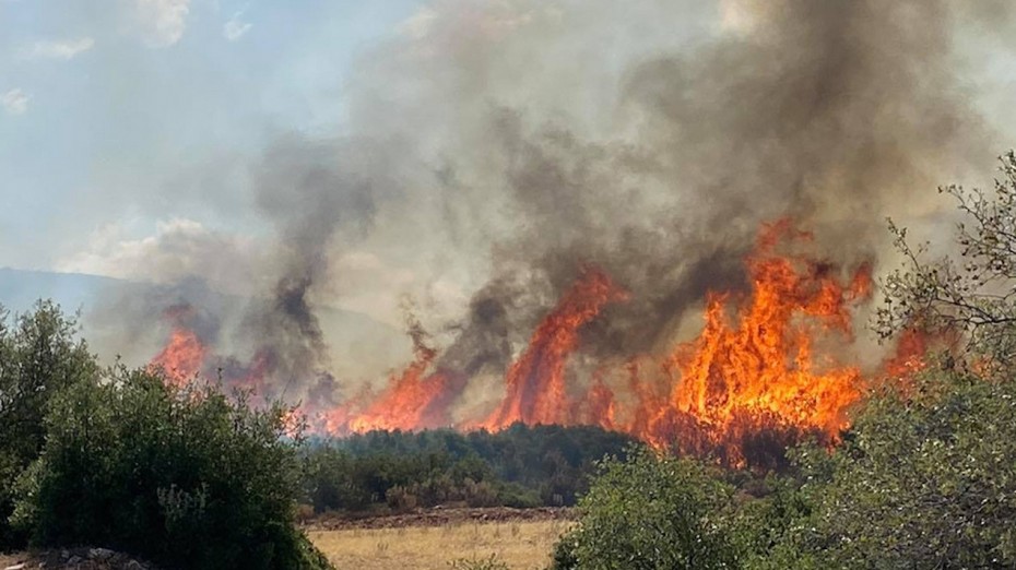  Αύξηση των εναέριων πυροσβεστικών μέσων στην πυρκαγιά του Εθνικού Πάρκου Δαδιάς