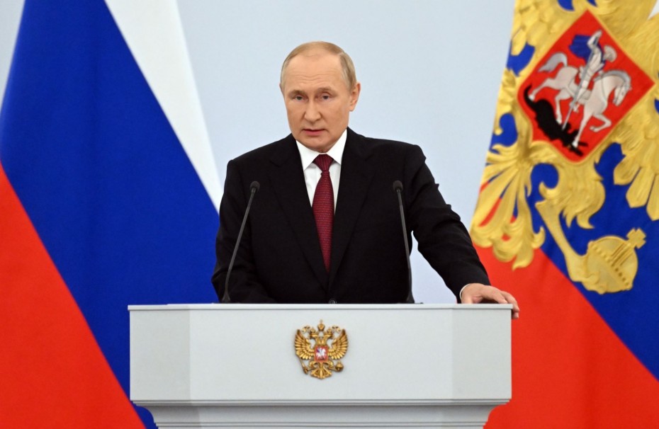 Ρωσία: Φαραονική φιέστα Πούτιν για τις προσαρτήσεις τεσσάρων περιφερειών της Ουκρανίας