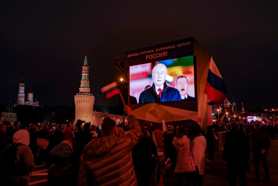 Εθνικιστική παράτα Πούτιν και στην Κόκκινη Πλατεία: «Η νίκη θα είναι δική μας»