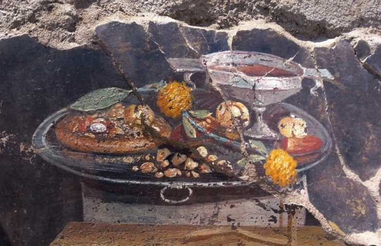 Ελληνιστικός πρόγονος της πίτσας βρέθηκε σε τοιχογραφία 2.000 ετών στην Πομπηία